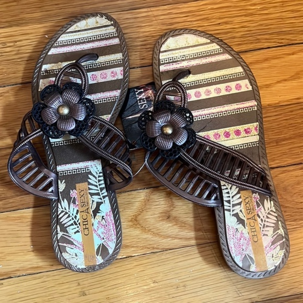 Chic sexy women’s sandals - flower design - size 37/38 (6)